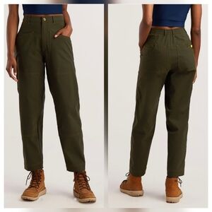 Hikerkind 8 Pocket High Waisted Workwear Hiking Pants Phyllis Green